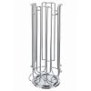 24 Cups Coffee Pod Holder Coffee Capsule Storage Rack 360° Rotatable Chrome Plating Carousel Coffee Pods Dispenser for Nespresso LAVAZZA GAGGIA Capsul
