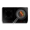 4000W Induction Cooktop Portable Double Induction Cooker Electric Dual Burner Stove Countertop Hot Plate with 9 Power 9 Temperature 0-3H Timer
