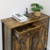 Rustic Multipurpose 2 Drawer / 2 Tilt Out 10gL Kitchen Laundry Trash/Recycle Storage