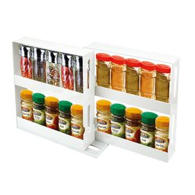 Swivel Cabinet Organizer Revolving Kitchen Rack Spice Organizer for Cabinet Condiment Holder Shelf