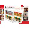 Swivel Cabinet Organizer Revolving Kitchen Rack Spice Organizer for Cabinet Condiment Holder Shelf