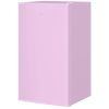 3.2 Cu.Ft Mini Fridge with Freezer, Single Door Compact Refrigerator with Adjustable Thermostat, Reversible Door, Pink