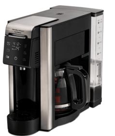 Hamilton Beach FlexBrew Advanced 5-in-1 Coffee Maker, Single-Serve, 12 Cup Carafe, Ice or Hot Brew