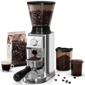 Coffee Grinder with Anti Static, Burr Coffee Bean Grinder for Home Use with 48 Precise Grind Settings