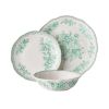 12-Piece Stoneware Dinnerware Set, Green