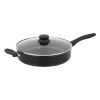 4-Quart Non-Stick Jumbo Cooker with Glass Lid, Black