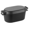 Enameled Cast Iron Dutch Oven, 3.5 Quart Pot with Lid and Dual Handles, Heavy-Duty Durable Cookware Pan, Oven Induction Compatible up to 500°F