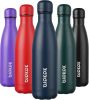 17oz Insulated Stainless Steel Water Bottles,Sports Water Bottles Keep Cold for 24 Hours and Hot for 12 Hours,BPA Free for Travel,Navy blue