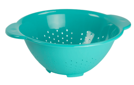 Mainstays Colander 4 Quart Teal Polypropylene Plastic