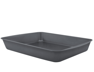 Mainstays Nonstick Jumbo Roaster, Roasting Pan, 17.2" x 12.7" x 2.7", Gray