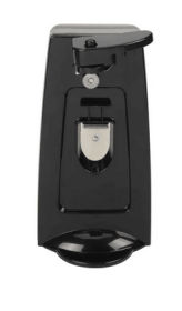 Mainstays Can Opener and Knife Sharpener, Bottle Opener with Removable Cutting Lever Black
