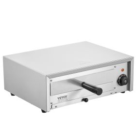 VEVOR Electric Pizza Oven 12-inch 1500W 122-662°F Temp Range Removable Crumb Tray