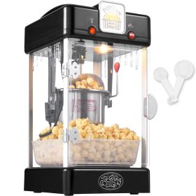 VEVOR Popcorn Popper Machine Tabletop Popcorn Maker 300W 2.5 Oz Black