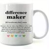 Difference Maker 11oz Ceramic Coffee Mug - Perfect Appreciation Gift for Boss, Teacher, or Coworker