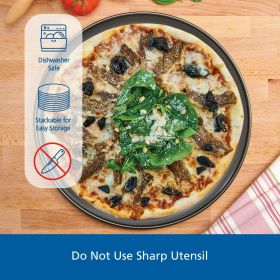 16 inch Non-Stick Pizza Pan, Large, Gray