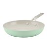 Hard Anodized 10 Inch Ceramic Nonstick Frying Pan, Oven Safe to 500°F, Pistachio