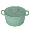 5-Quart Enameled Cast Iron Dutch Oven Pot with Lid, Green