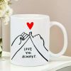 White Ceramic Coffee Mug with Heart Shape And Design Durable, Reusable, Usable Bowl Maker Clear Ideal Gift for