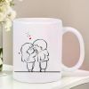 Charming Love Ceramic Coffee Mug Durable Reusable Usable Bowl Maker Clear for Hot And Cold Drinks The Perfect