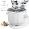 IAGREEA Ice Cream Attachment for Kitchenaid,  2-Quart Gourmet Ice Cream Maker For Mixers With 4.5-5QT Or Larger Capacity,  For Ice Cream,  Blends