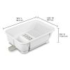 Sink Set, Space-efficient, Self-Draining with Retractable Spout, White