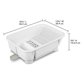 Sink Set, Space-efficient, Self-Draining with Retractable Spout, White