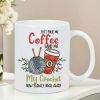 Just Give Me a Cup of Coffee, Give Me My Crochet Ceramic Coffee Mug Durable Reusable Bowl Maker Safe Gift for Men