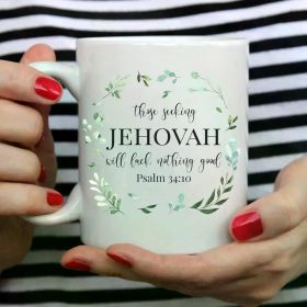 Jehovah Witness Mug - Portable Coffee Mugs 11 Oz, Jehovah Witness Gifts, Jehovah Witnesses Products, JW Gifts, JW