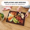 Wooden Steak Board X Large Solid Oak Serving Barbecue Platter Natural Thick Cutting Plate Durable & Quality (X Large)