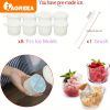 IAGREEA Shaved Ice Machine, Kitchenaid Ice Cream Maker With 8 Ice Molds For Kitchen Auxiliary Mixers