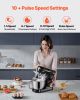 Stand Mixer, 5QT Dough Mixer, 10+P Speeds Tilt-head Food Mixer, Kitchen Mixer with Stainless Steel Bowl, Dough Hook, Wire Whip, Beater, Scraper