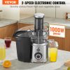 VEVOR Juicer Machine, 1000W Motor Centrifugal Juice Extractor, Easy Clean Centrifugal Juicers, Big Mouth Large 3" Feed Chute for Fruits and Vegetables
