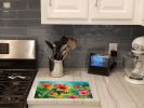 NEW Hawaii Hawaiian Hibiscus in Watercolor Glass Cutting Board Decorative Tempered Glass Kitchen Cutting and Serving Board Large Size Chopping Board