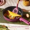 Non Stick Pots and Pans Set, Cookware Sets Nonstick, Kitchen Cooking Set with Stay-Cool Handles,with Silicone Tools and Pot Protectors,16 Piece