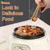 IAGREEA 1.8L Pressure Cooker, 3 Person Multi-Functional Mini Pressure Cooking, Non-Stick Electric Pressure Cooker White