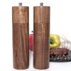 Wooden Salt and Pepper Grinder Set Manual Salt and Pepper Mills for Seasoning; Meal Prep; Cooking; Serving; Dining; BBQ Tools