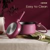 Non Stick Pots and Pans Set, Cookware Sets Nonstick, Kitchen Cooking Set with Stay-Cool Handles,with Silicone Tools and Pot Protectors,16 Piece