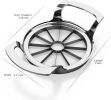Apple Slicer, 12-Blade Stainless Steel Apple Cutter, Sturdy and Sharp