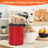 Popcorn Popper Maker Hot Air with Measure Cup And Butter Warmer 1200W Oil-Free Easy To Use 8Cups Mini Popcorn Maker Machine for Home