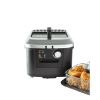4L Electric Deep Fryer, Matte Black, Stainless Lid, 1800W