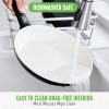 Soft Grip Healthy Ceramic Nonstick 23 Piece Kitchen Cookware Pots and Frying Sauce Saute Pans Set with Kitchen Utensils, PFAS-Free, Dishwasher Safe