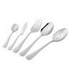 Splendent 45 Piece Stainless Steel Flatware Set with Wooden Tray Organizer, Service for 8
