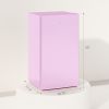 3.2 Cu.Ft Mini Fridge with Freezer, Single Door Compact Refrigerator with Adjustable Thermostat, Reversible Door, Pink
