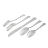 Splendent 45 Piece Stainless Steel Flatware Set with Wooden Tray Organizer, Service for 8