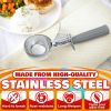 4 oz Ice Cream Scoop with Trigger Release #8 Stainless Steel Versatile Tool for Baking Cookies and Desserts Durable Easy to Clean Dishwasher Safe Ergo