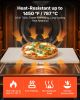 VEVOR Pizza Stone, 20 x 14 x 0.6 in Rectangular Cordierite Pizza Stone, 1450°F Heat-Resistant Cook Stone, Extra Large Baking-Stone with Metal Peel