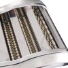 Electric Pasta Maker Noodle Maker Pasta Making Machine Dough Roller Cutter Thickness Adjustable Stainless Steel US 110V 135w 3 Blades Type 2.5mm Round