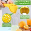 Manual Lemon Squeezer Fold Flat Design Effortless Hand Lemon Juicer Squeezer Manual Citrus Juicer with Sideways Pivot Increase Leverage Reduce Effort