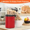 Hot Air Popcorn Popper Maker with Measure Cup And Butter Warmer 1200W Oil-Free Easy To Use 8Cups Mini Popcorn Maker Machine for Home