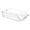 4Pcs Soda Can Organizers for Refrigerator Width Adjustable Clear Drink Organizer Expandable Can Holder Dispenser for Fridge Pantry Freezer
